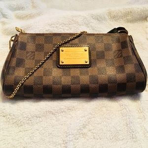 Louis Vuitton Damier EVA Clutch Crossbody 2 straps